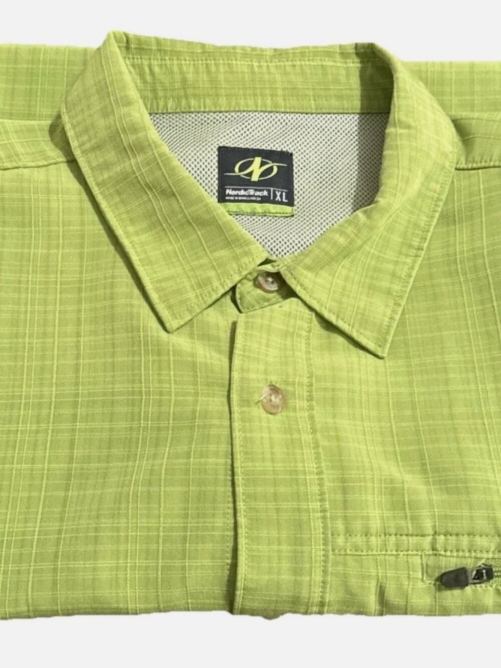NordicTrack 5.11 Tactical Green Sulfur Covert Shirt Men's X-Large Performance